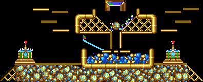 Overview: Oh no! More Lemmings, Amiga, Wicked, 17 - Down the tube